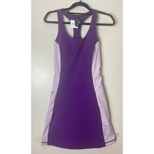 NWT SWEATY BETTY DRESS PURPLE ATHLETIC WORKOUT ATHLEISURE TENNIS PREP PREPPY